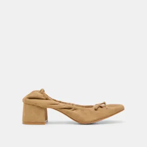 Slip-resistant look Energy Returning Technology KARMIN HEELS DK TAUPE SUEDE