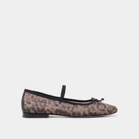 CADEL BALLET FLATS DK LEOPARD MESH All-day Comfort