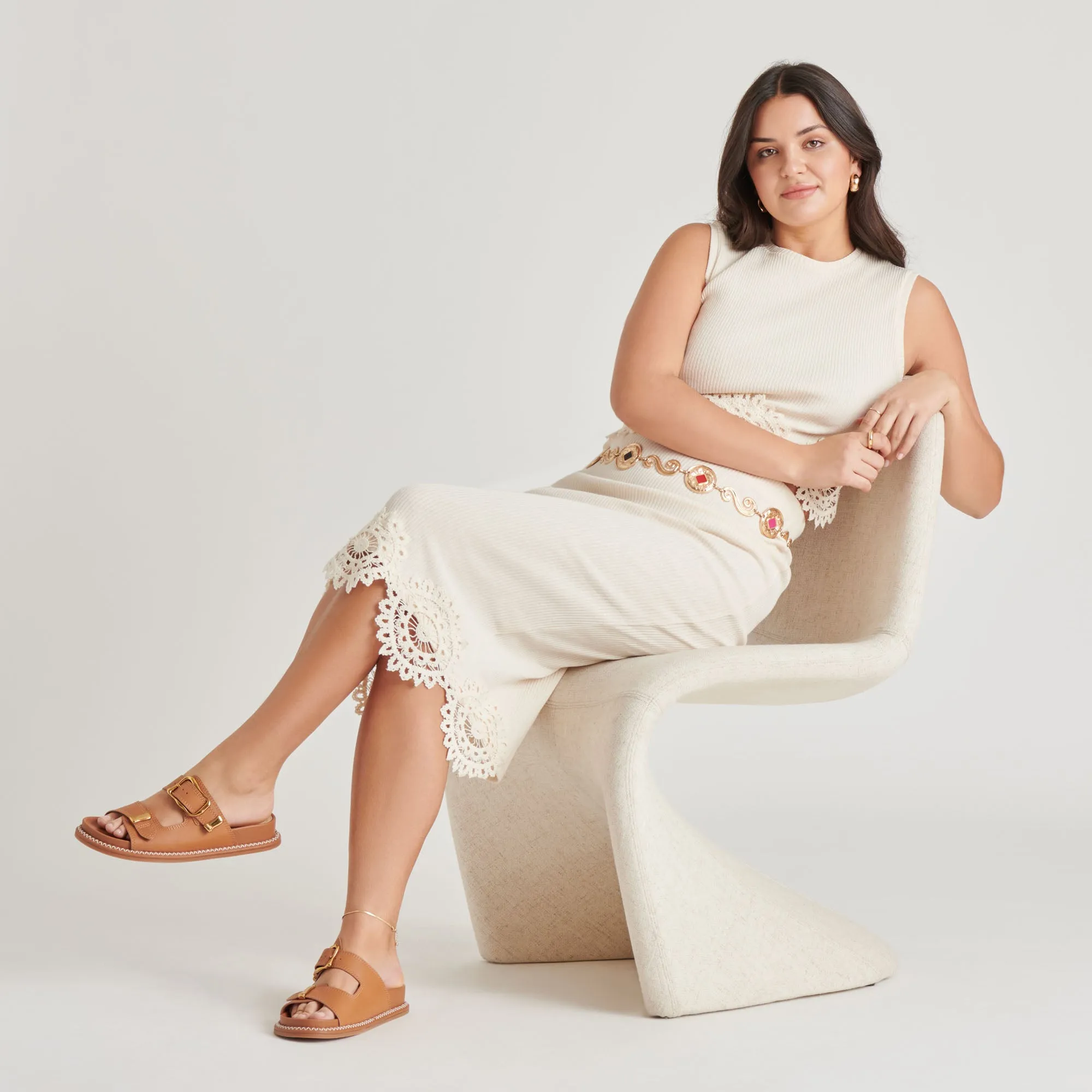 SEVANA SANDALS SADDLE LEATHER casual dressers Urban Luxury