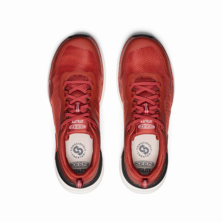 Heel Stabilizer Men's Speedworks Work Sneaker (Carbon Toe)  |  Red Ochre/Black