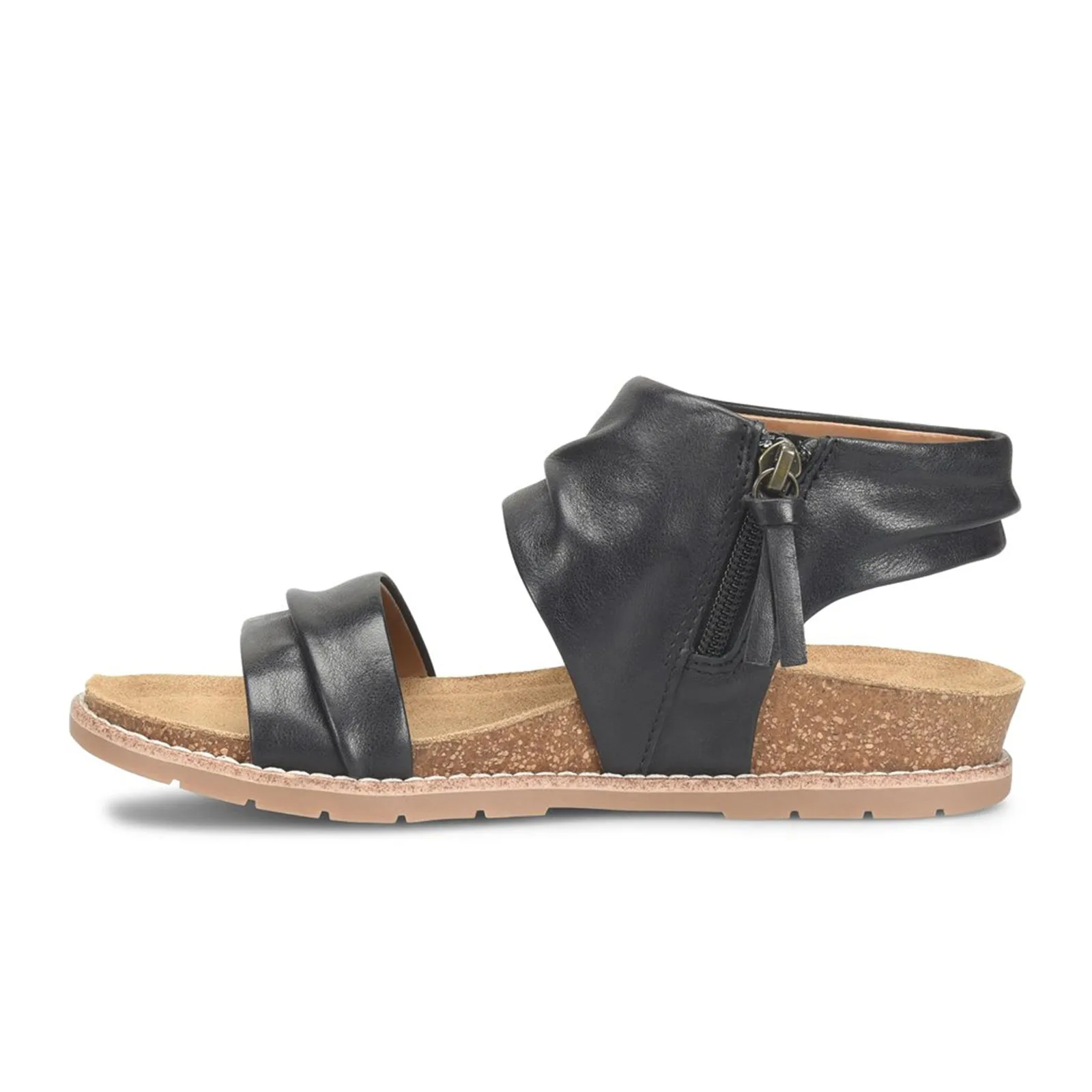 Comfortiva Gale Backstrap Sandal (Women) - Black Effortless Fit Sandals Slip-On Comfort