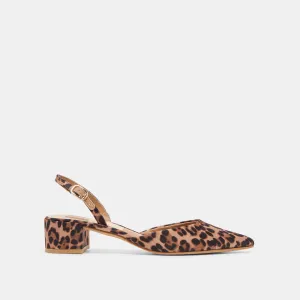 Stride Style MoistureWicking CAREL HEELS DK LEOPARD SATIN