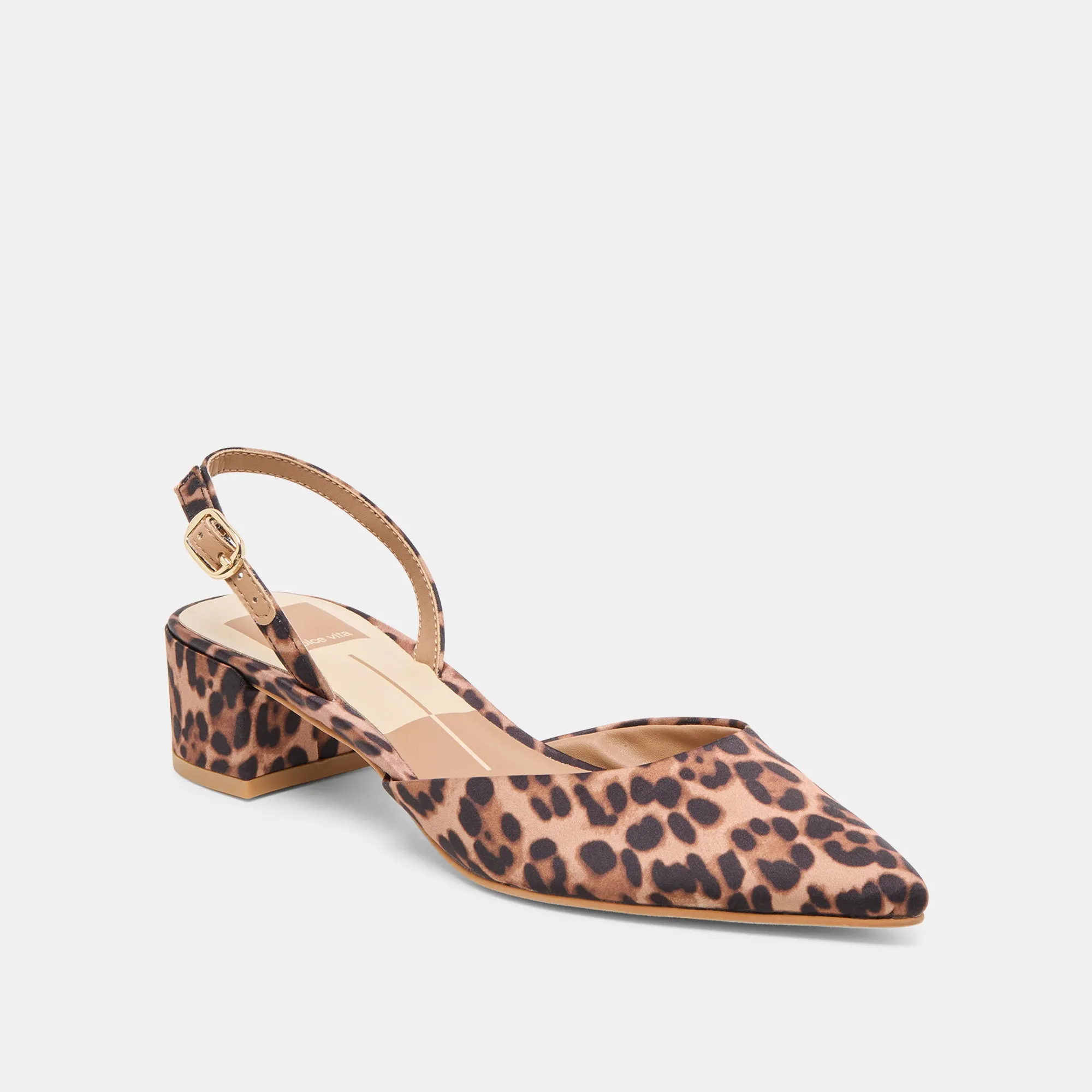CAREL HEELS DK LEOPARD SATIN Sporty Touch