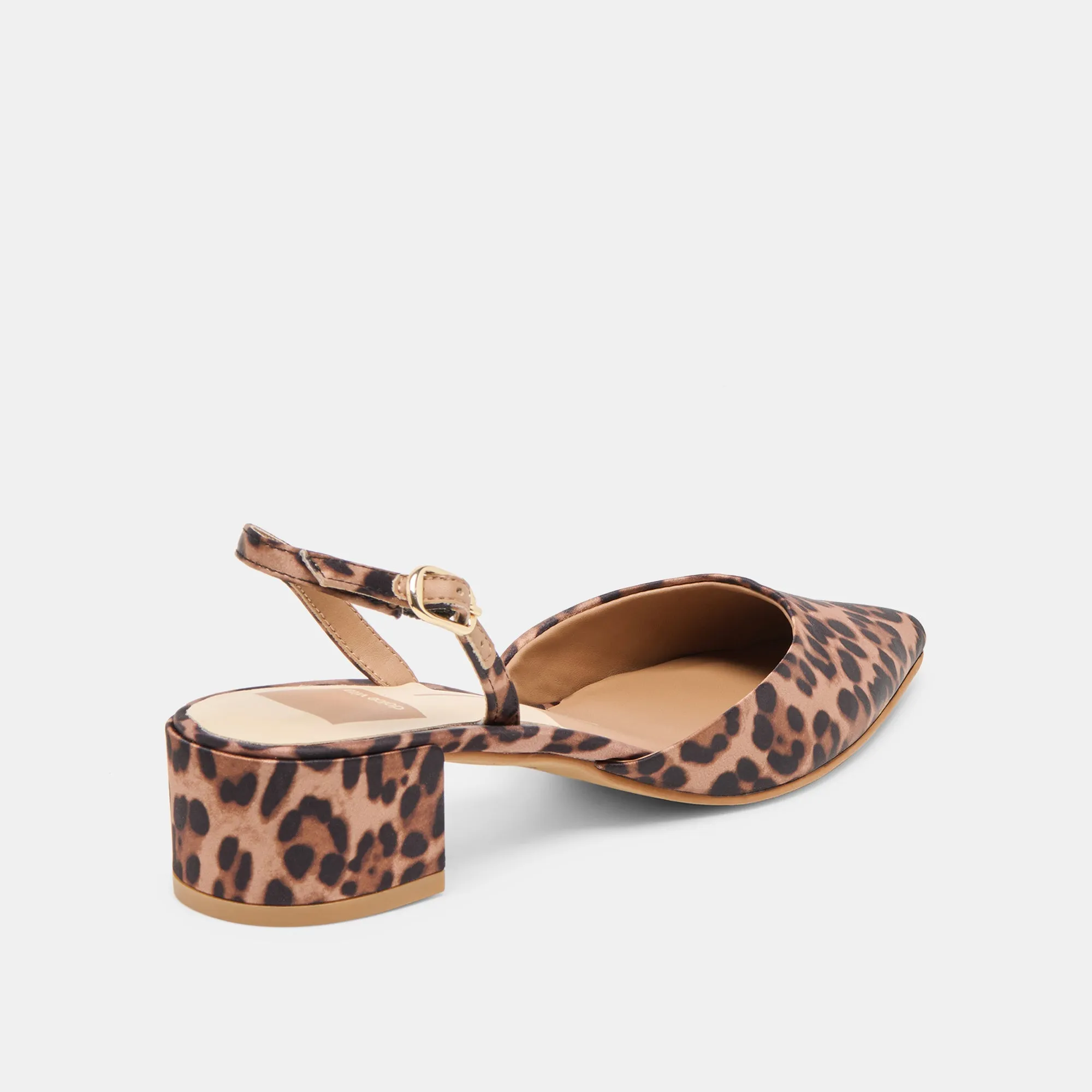 Structured Choice CAREL HEELS DK LEOPARD SATIN