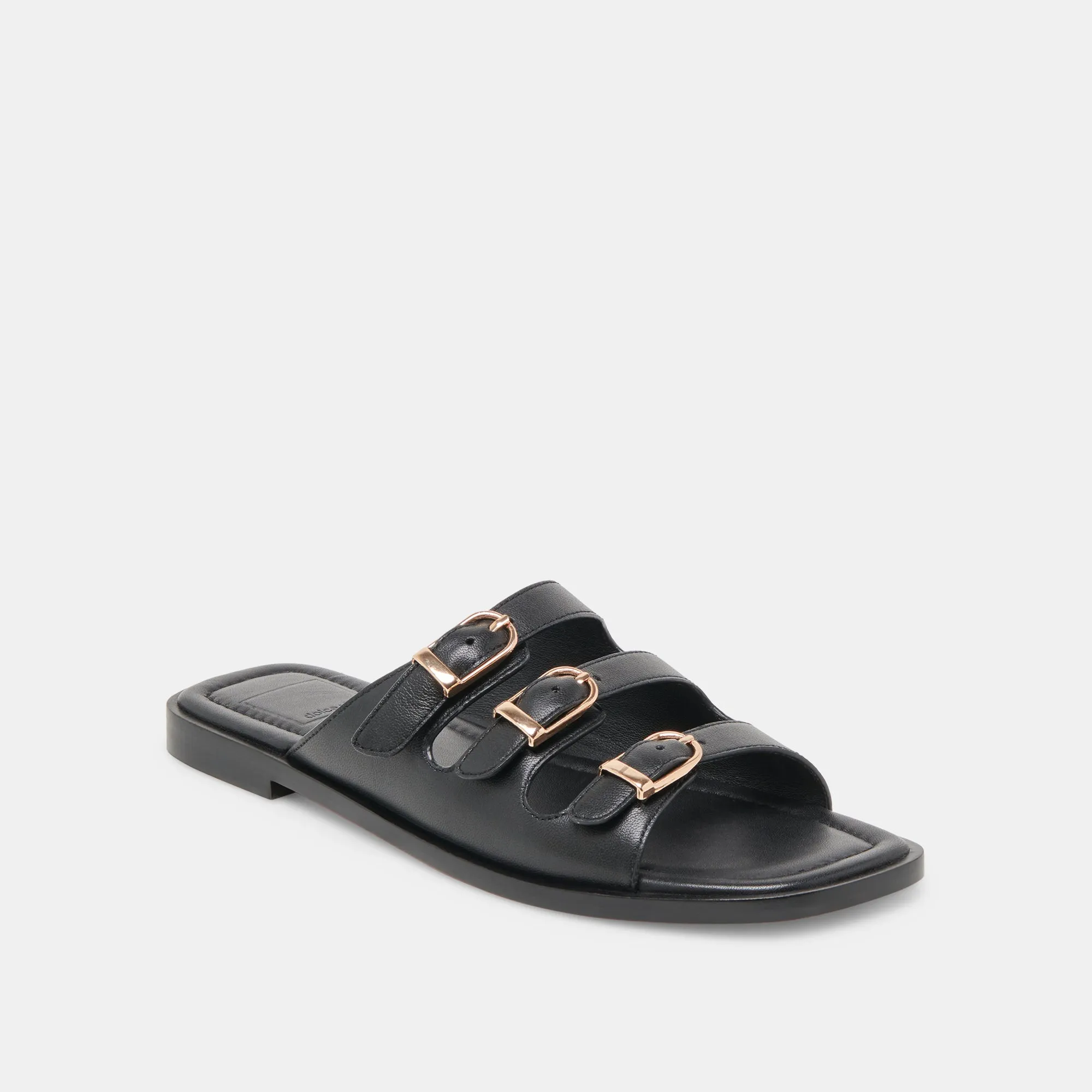Stability FIN SANDALS BLACK LEATHER