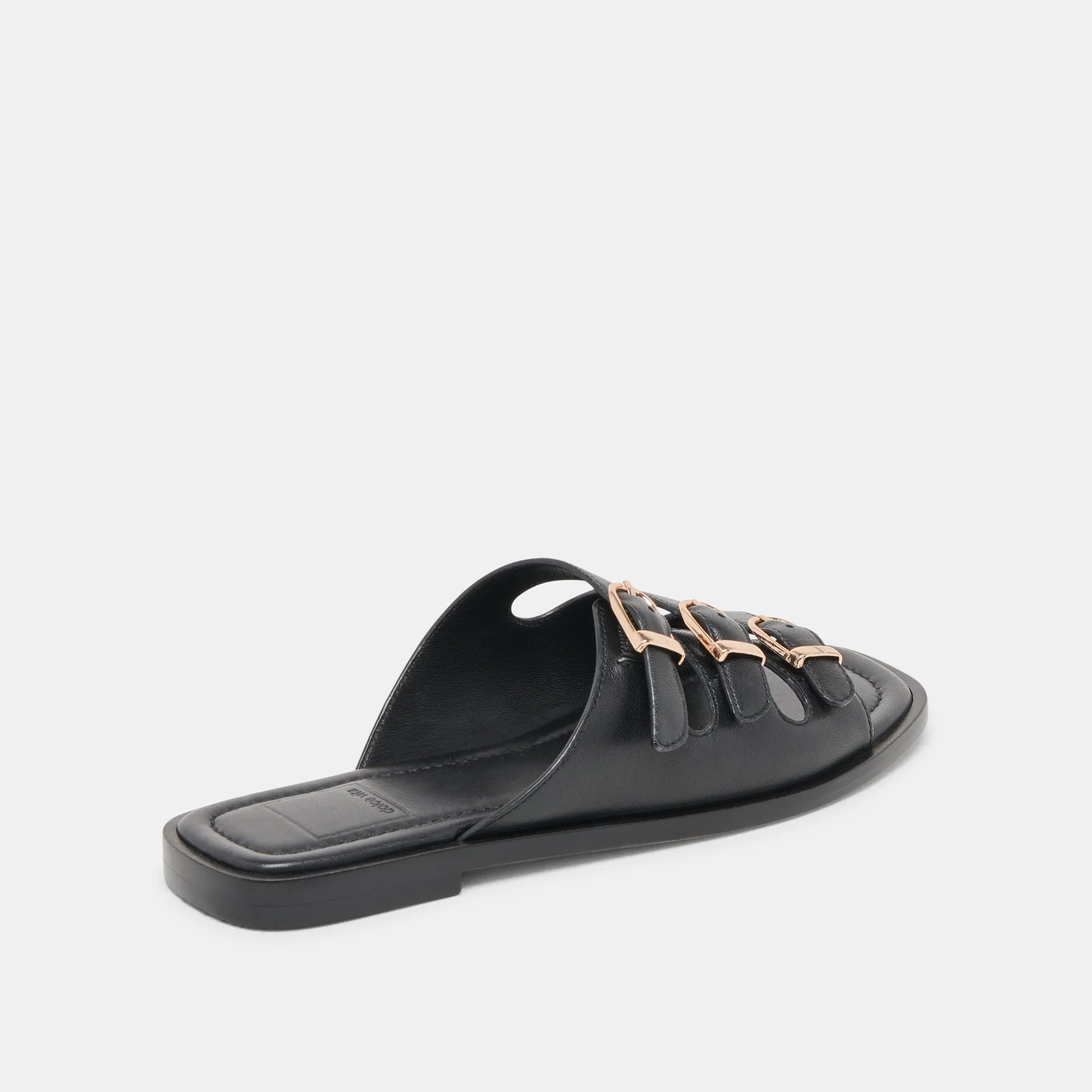 Model school shoes FIN SANDALS BLACK LEATHER