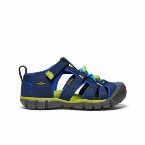 Flexible Midsole Practical Outdoor Shoes Little Kids' Seacamp II CNX  |  Naval Academy/Chartreuse