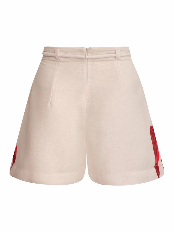 Viento Y Flores in Scarlet Mini Tulips Slim Waistband