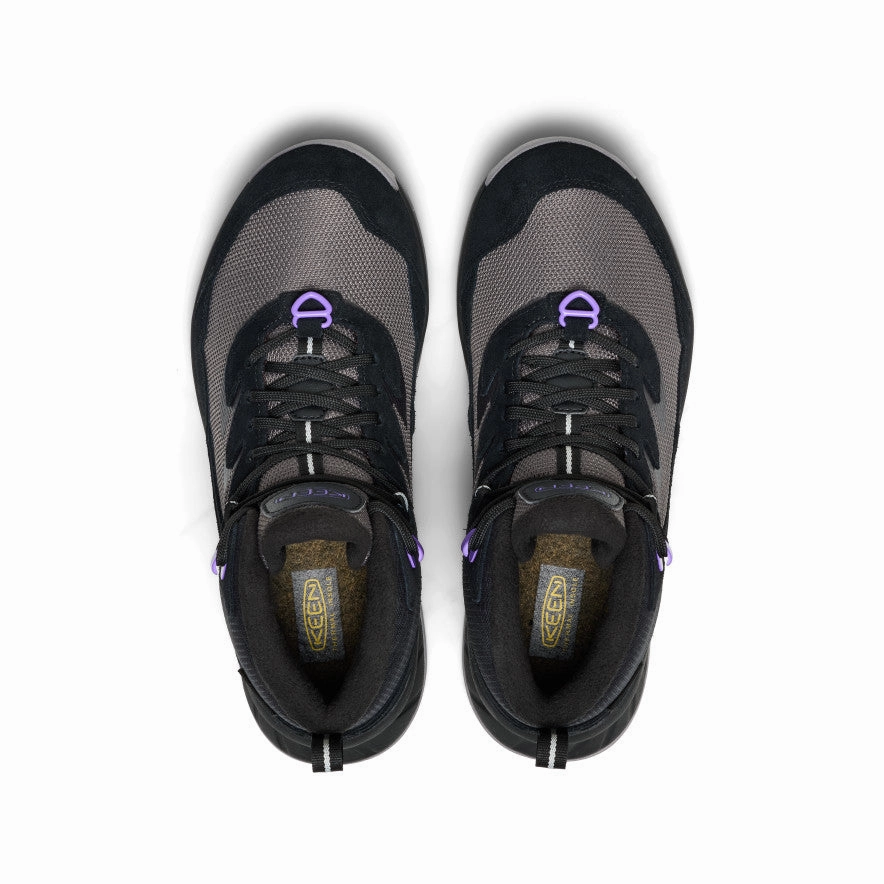 Breathable Mountain Climber Shock Absorbing River Crossing Women's Hightrail Polar Waterproof Hiking Boot  |  Black/Aster Purple