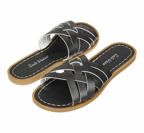 Comfort Walking Retro Slide Black Womens Sandal