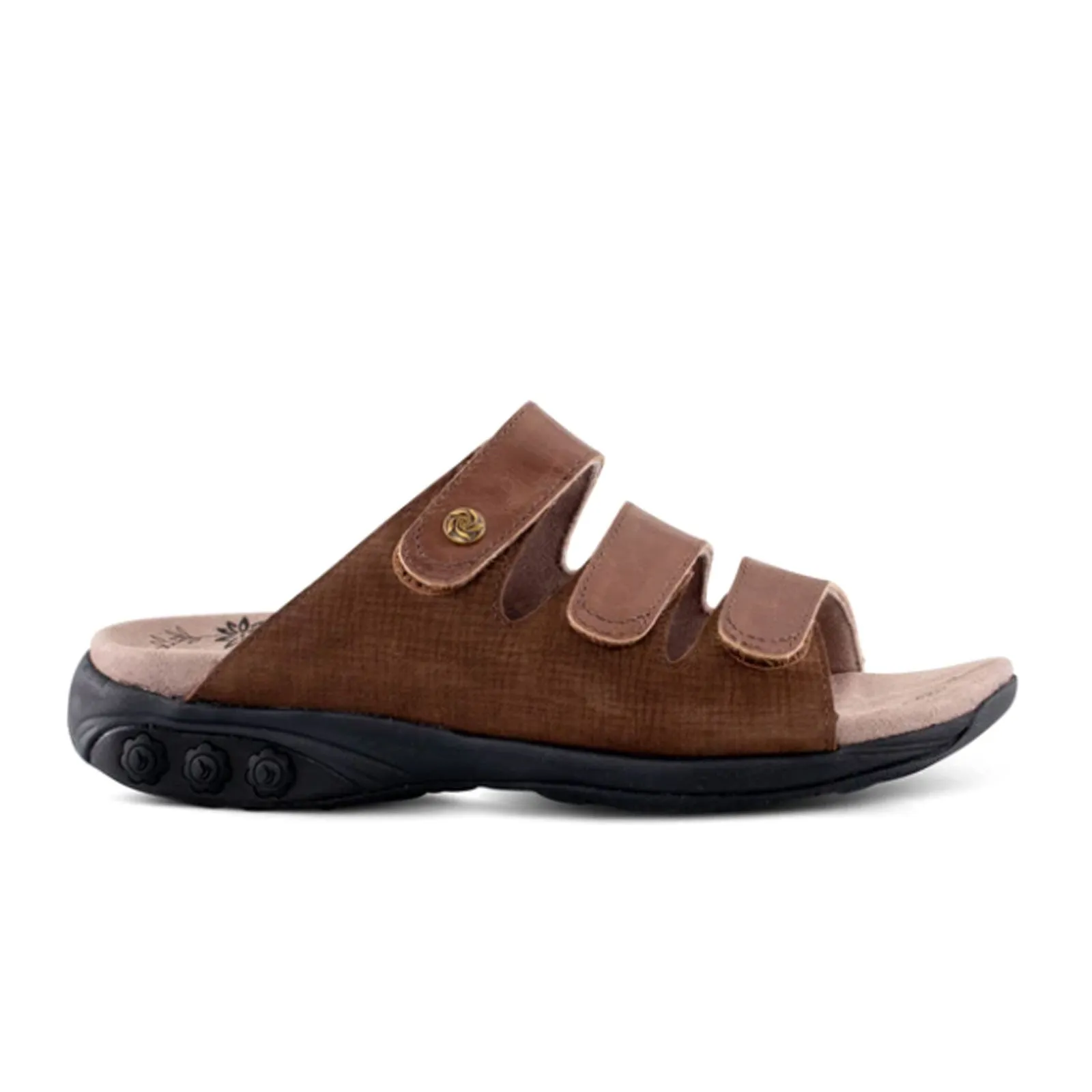 Therafit Vanessa Slide Sandal (Women) - Brown Reusable Anti mold