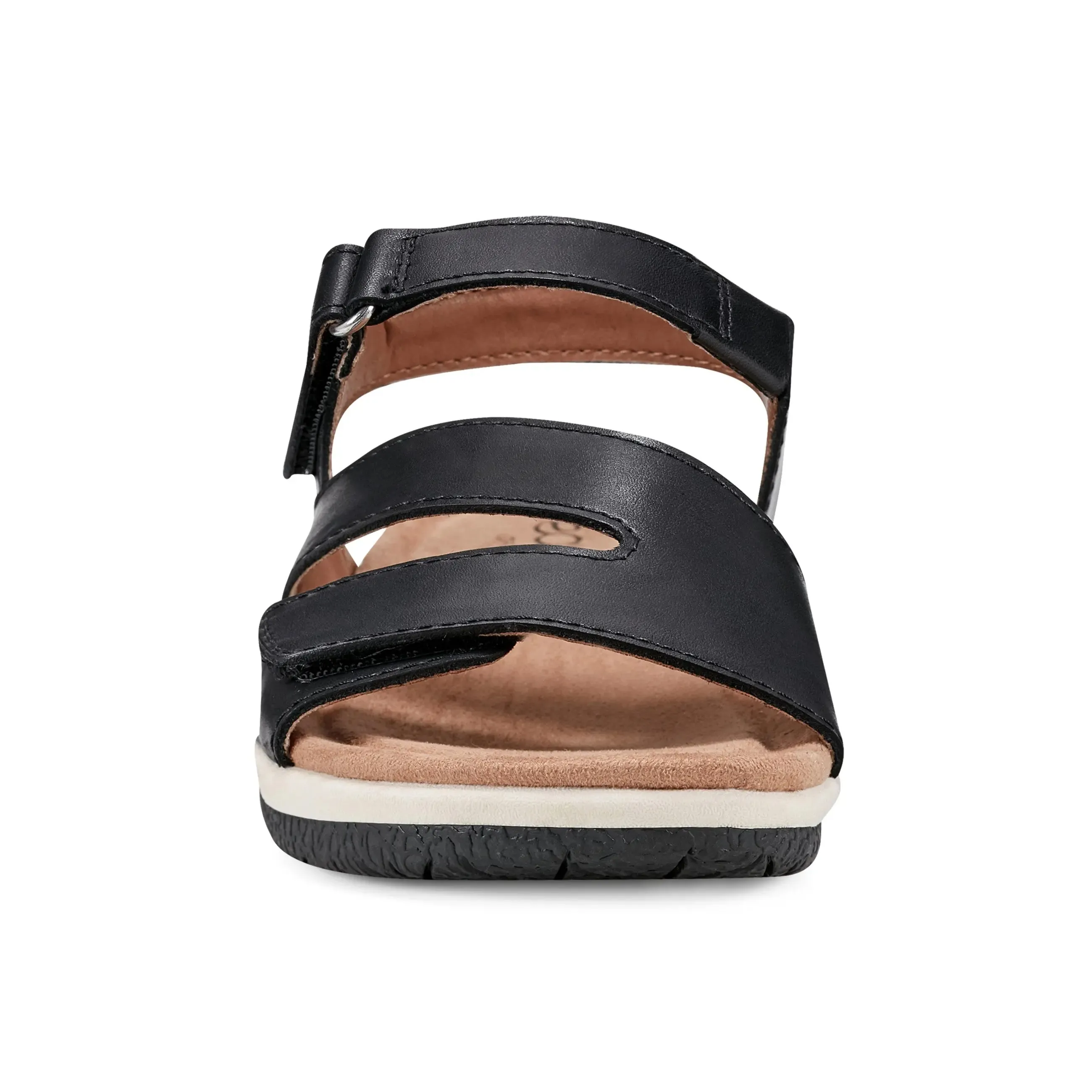 Sureal Casual Strappy Round Toe Flat Sandals Impact Resistant Plates