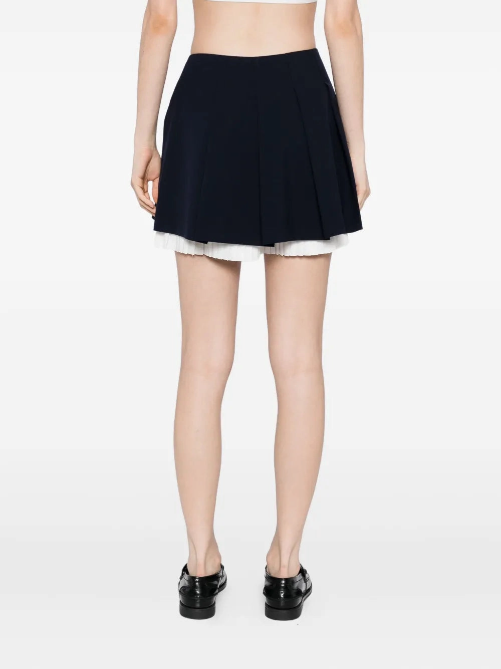 Ombre effect Feminine Charm Suzie Pleated Skort in Midnight