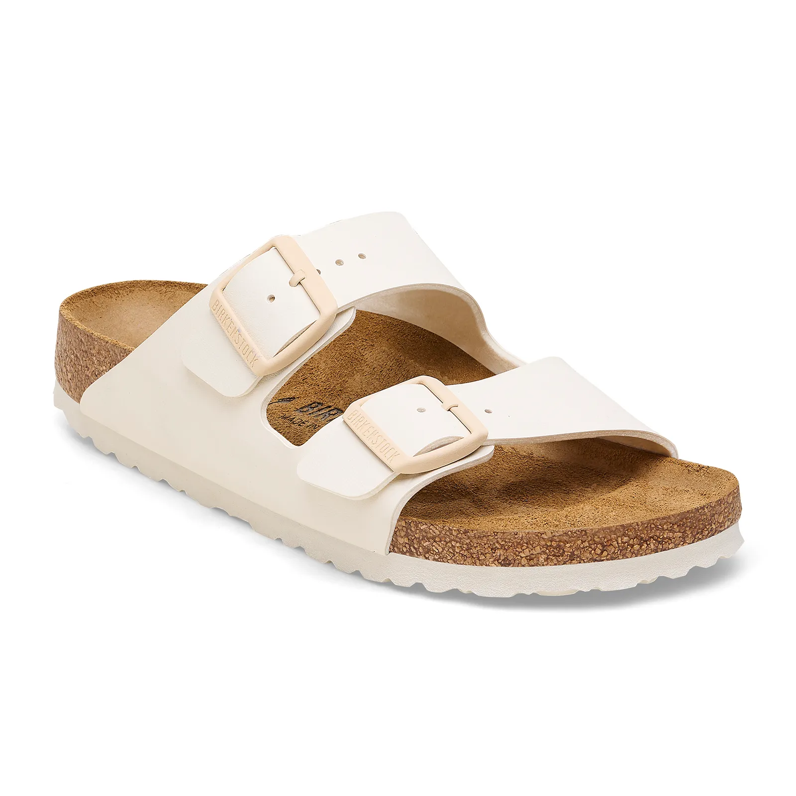Birkenstock Arizona Narrow Slide Sandal (Women) - Eggshell Birko-Flor elegant design