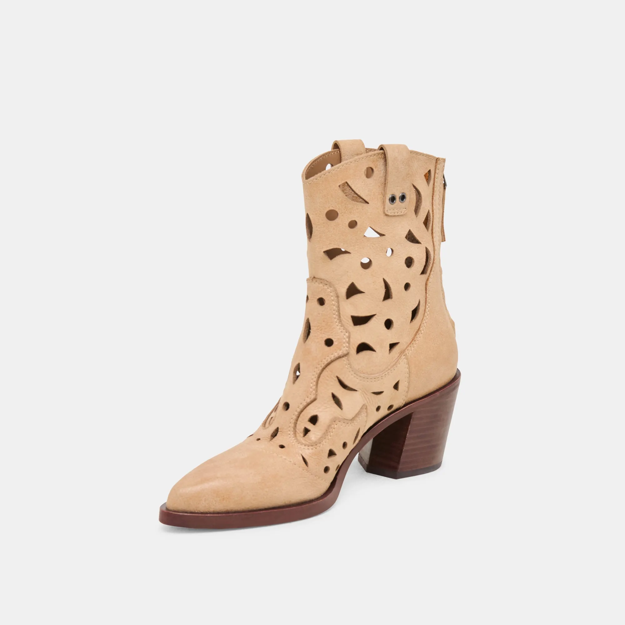 Performance Ready ZENOBI BOOTIES CAMEL DISTRESSED LEATHER