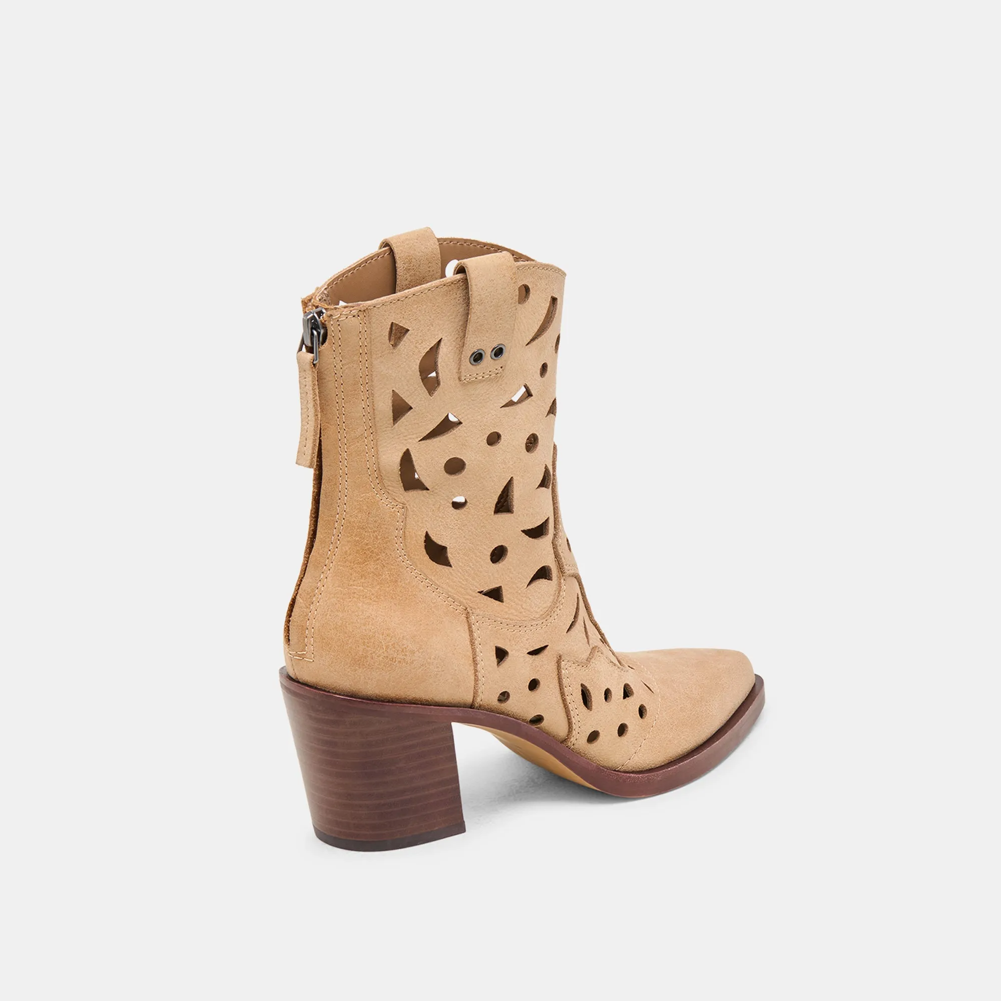 ZENOBI BOOTIES CAMEL DISTRESSED LEATHER Sneaker Stores