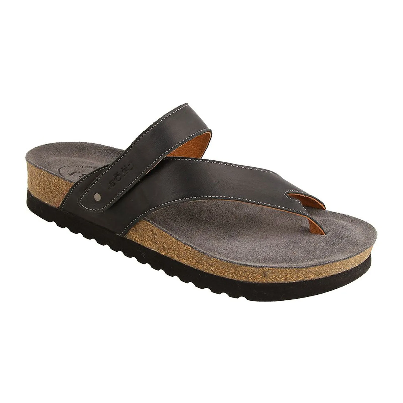 Chill Travel Footwear Anti Fading Taos Lola Sandal (Women) - Black Leather