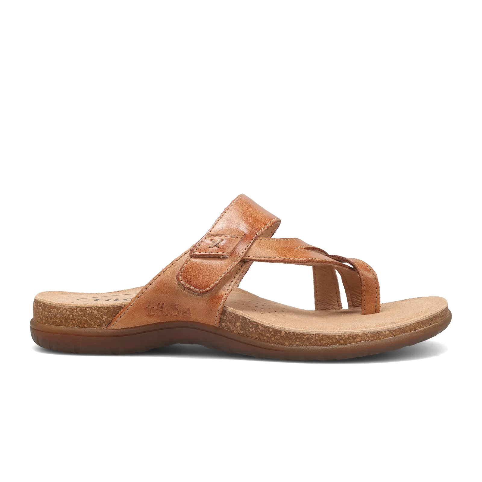 Taos Perfect Sandal (Women) - Tan Comfort Grip Instant Footwear