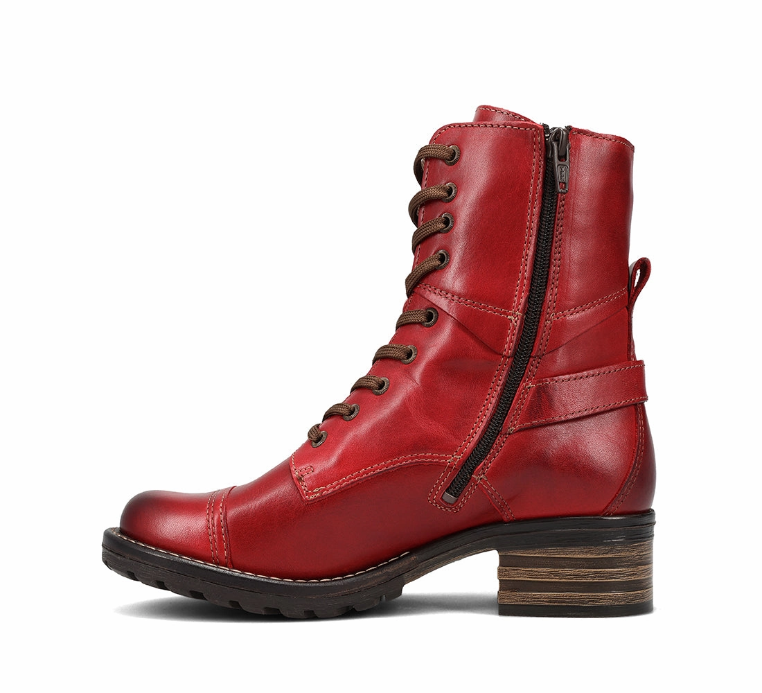 Open Front TAOS CRAVE BOOT - CLASSIC RED