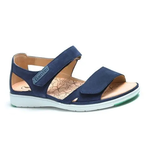 Ganter Gina Backstrap Sandal (Women) - Dark Blue/Soft Nubuck Torsion Support Chill Fit Footwear