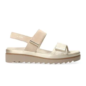 Breathable Footwear Sustainable Production Method Mephisto Dominica Backstrap Sandal (Women) - Sand Soleo