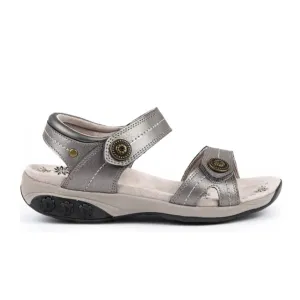 Therafit Grace Backstrap Sandal (Women) - Pewter Simple Travel Sandals