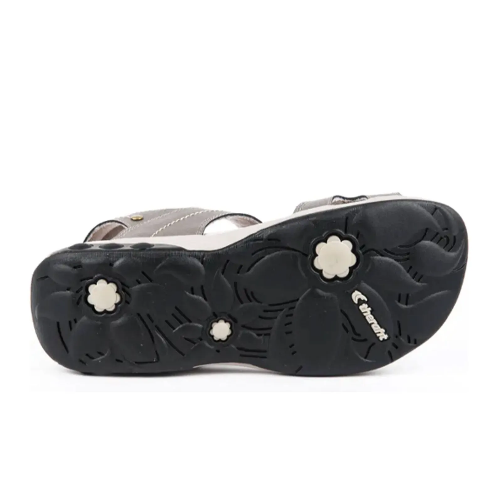 Relax Foot Step Trendy Appearance Therafit Grace Backstrap Sandal (Women) - Pewter