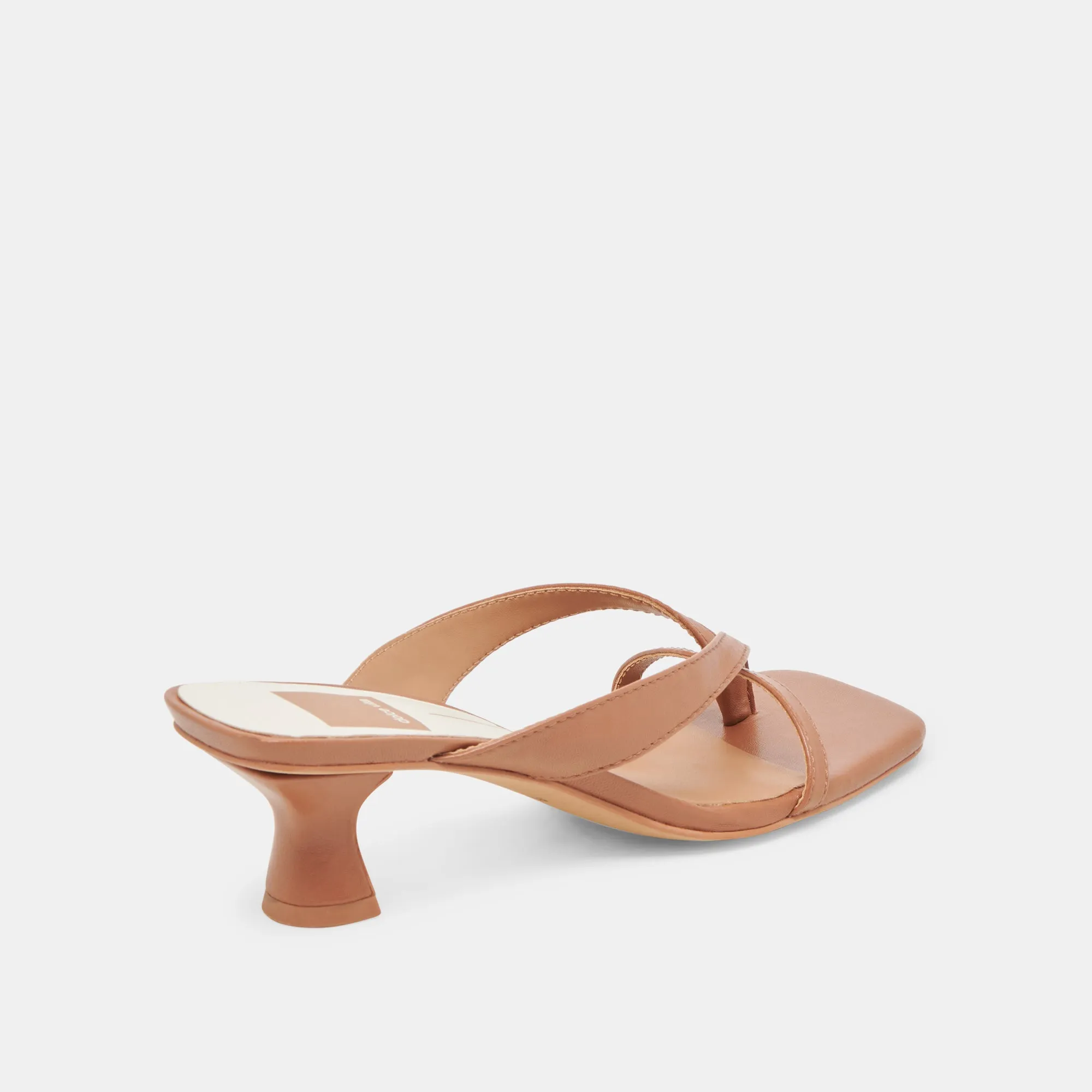 BREVEL HEELS SADDLE LEATHER Slip-resistant support Refined