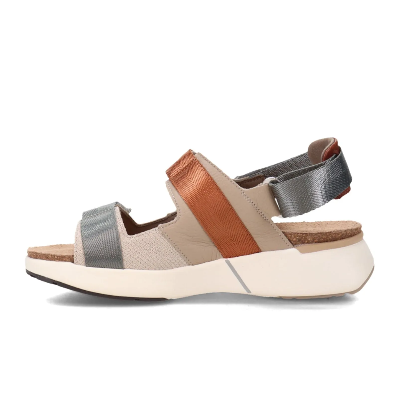 Fashionable Look Naot Odyssey Active Sandal (Women) - Beige Lizard/Soft Beige/Soft Chestnut/Soft Silver