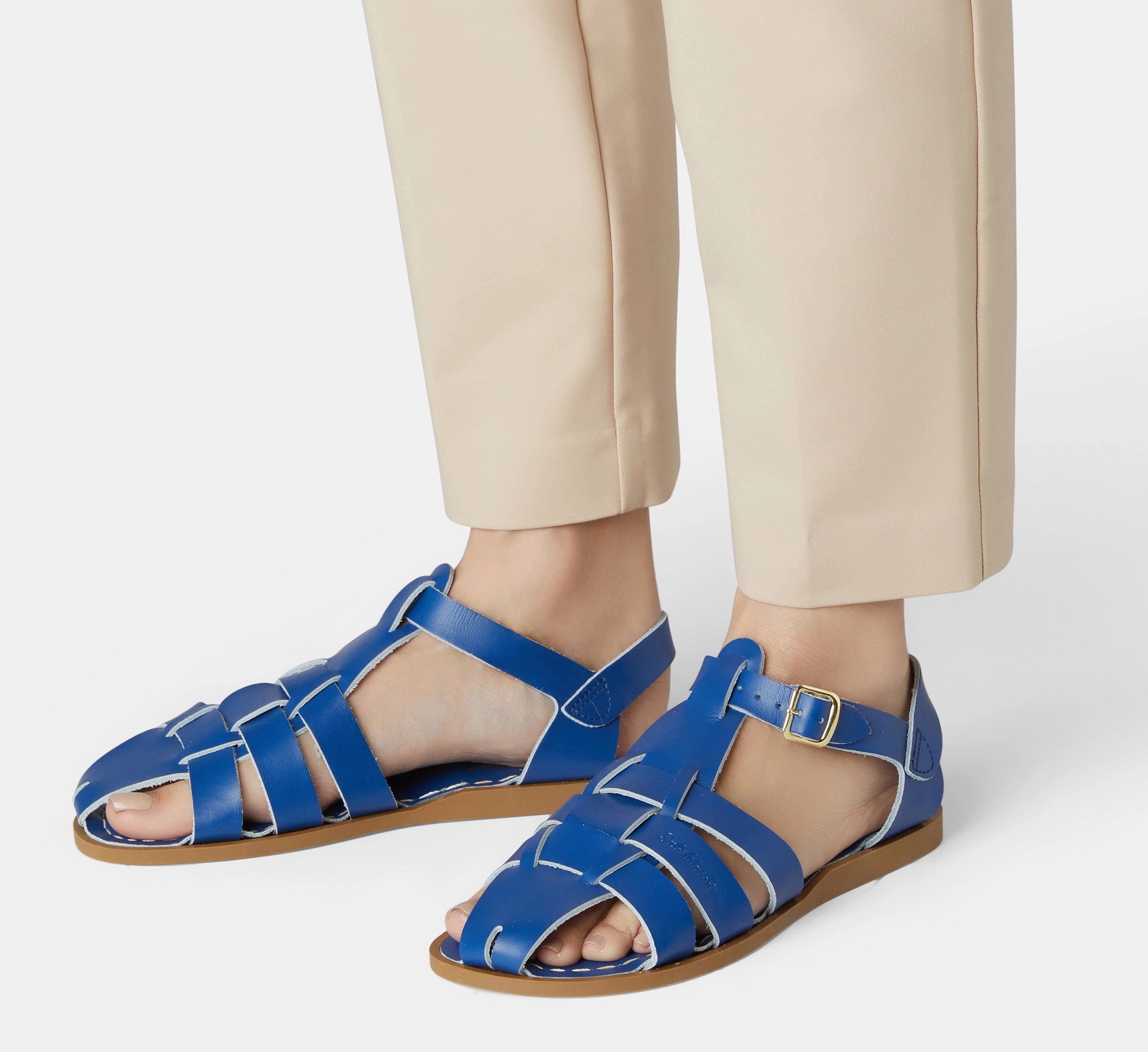 Sand Free Footbed Fisherman Shark Original Cobalt Blue Womens Sandal