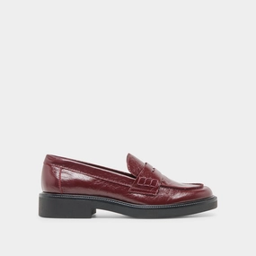 TIGGY LOAFERS OXBLOOD CRINKLE PATENT Night Party Standout Design