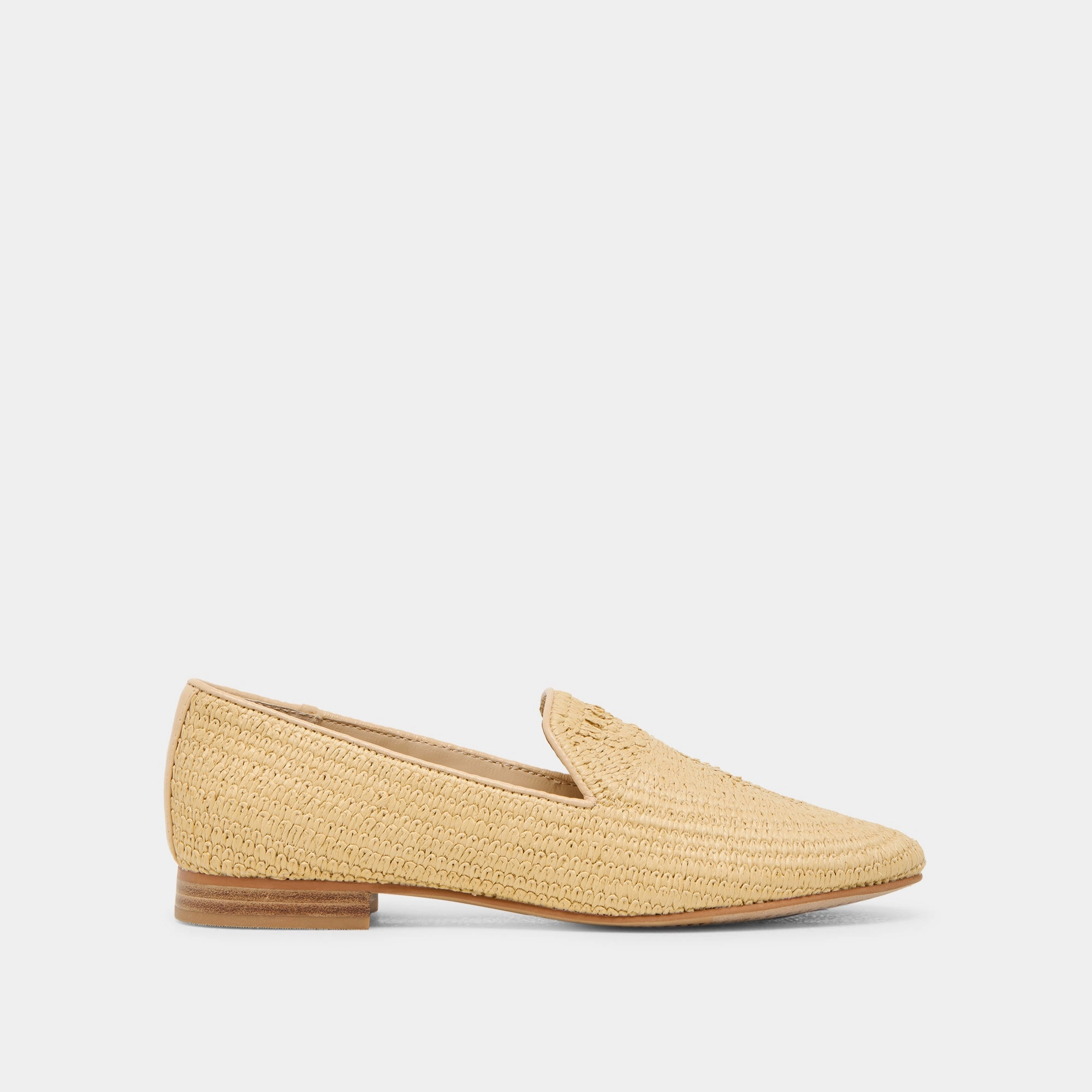 Evening Spark Block Heel BAYLEN FLATS NATURAL WOVEN RAFFIA
