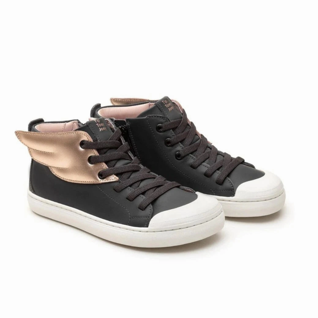 Tip Toey Joey Kids PLATEAU FLY Sneakers - Ash Metalic Salmon Refined touch