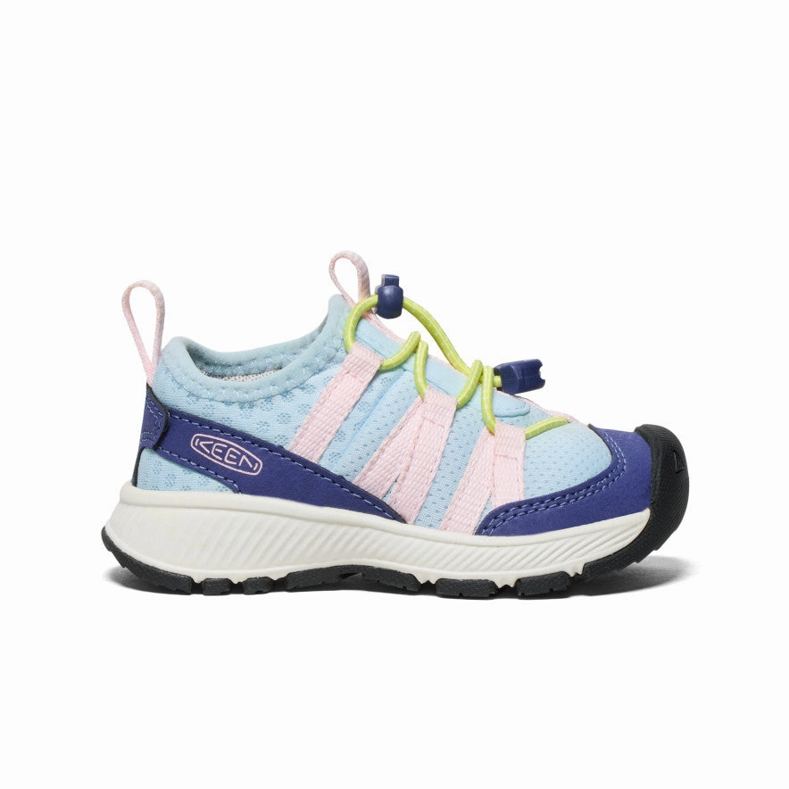 Pressure Relief Zones Fashion-Forward Look Toddlers' Motozoa Sneaker  |  Skipper Blue/Giggle Pink