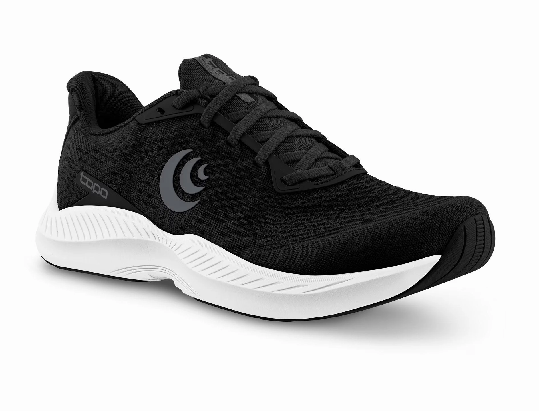 TOPO MENS FLI-LYTE 5 - BLACK / WHITE Lightweight Layering Option FadeResistant Coating