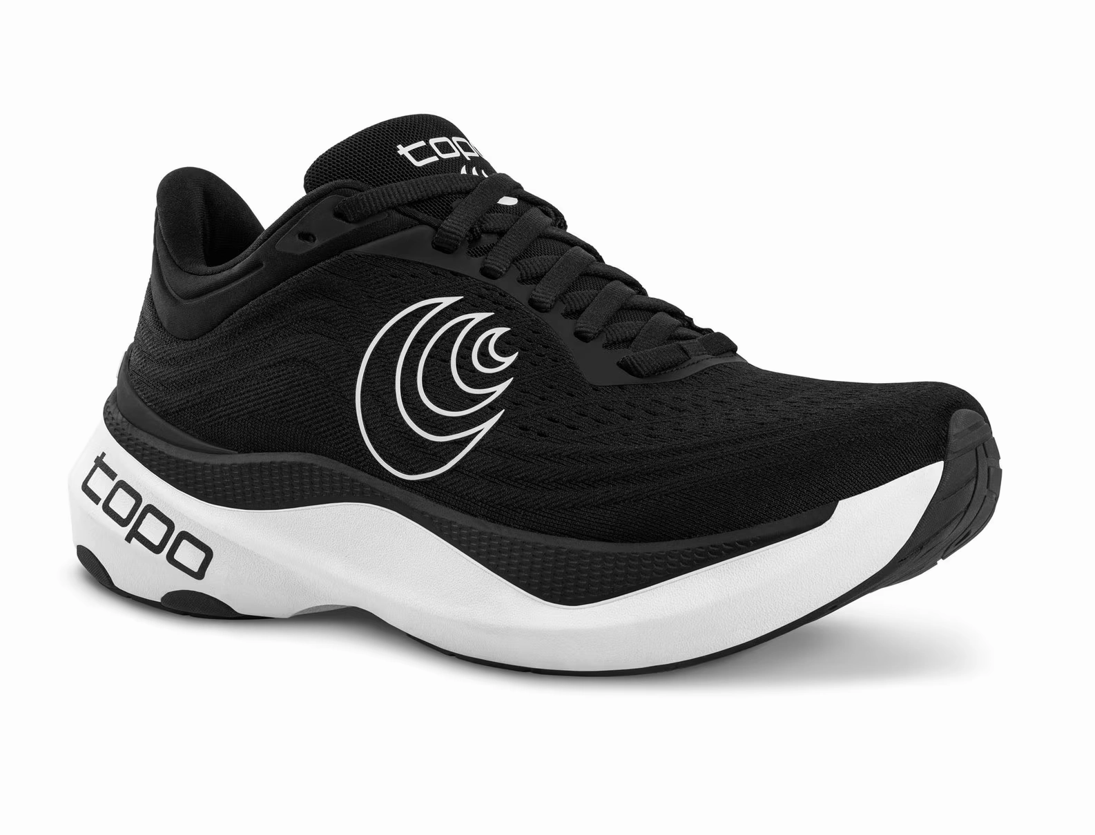 TOPO WOMENS AURA - BLACK WHITE Anti Static Weave Technology AthleticInspired