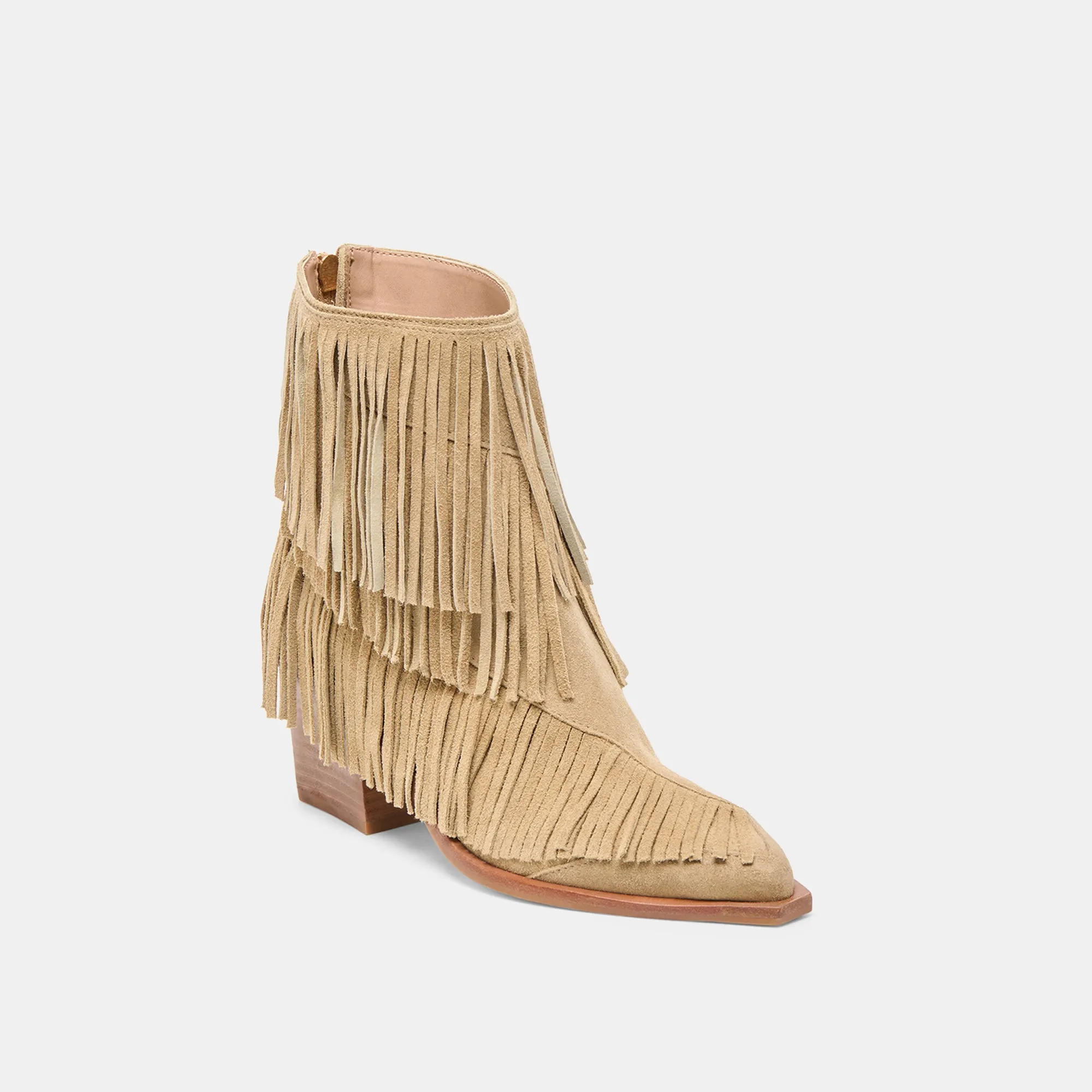 Soft Collar Padding Breathable Tongue TOREY BOOTIES DK TAUPE SUEDE