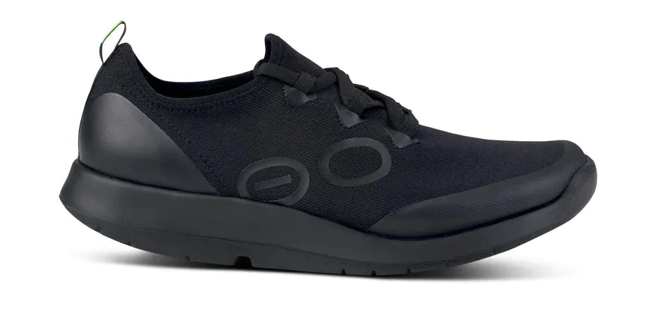 OOFOS MEN'S OOMG SPORT LS LOW SHOE - BLACK Long Walk