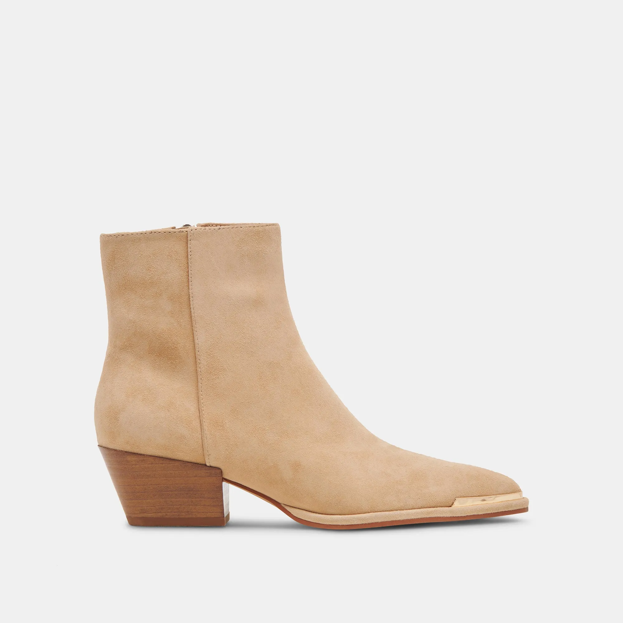 Cushioned Sole NONAH BOOTIES TAN SUEDE