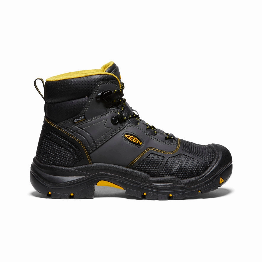 Men's Logandale Waterproof Boot (Steel Toe)  |  Raven/Black Non Compression Fit