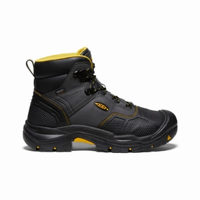 Men's Logandale Waterproof Boot (Steel Toe)  |  Raven/Black Non Compression Fit