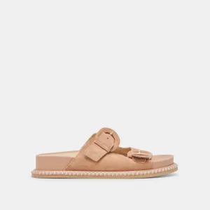 SHAUNY SANDALS TOFFEE SUEDE narrowest