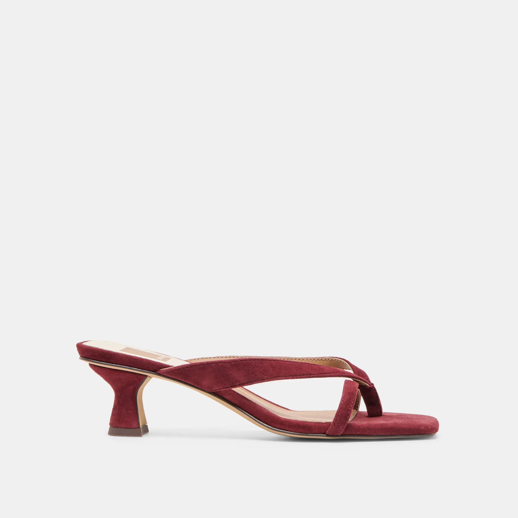 BREVEL HEELS OXBLOOD SUEDE suitable for beginners