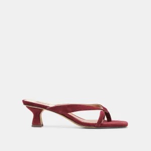 BREVEL HEELS OXBLOOD SUEDE suitable for beginners