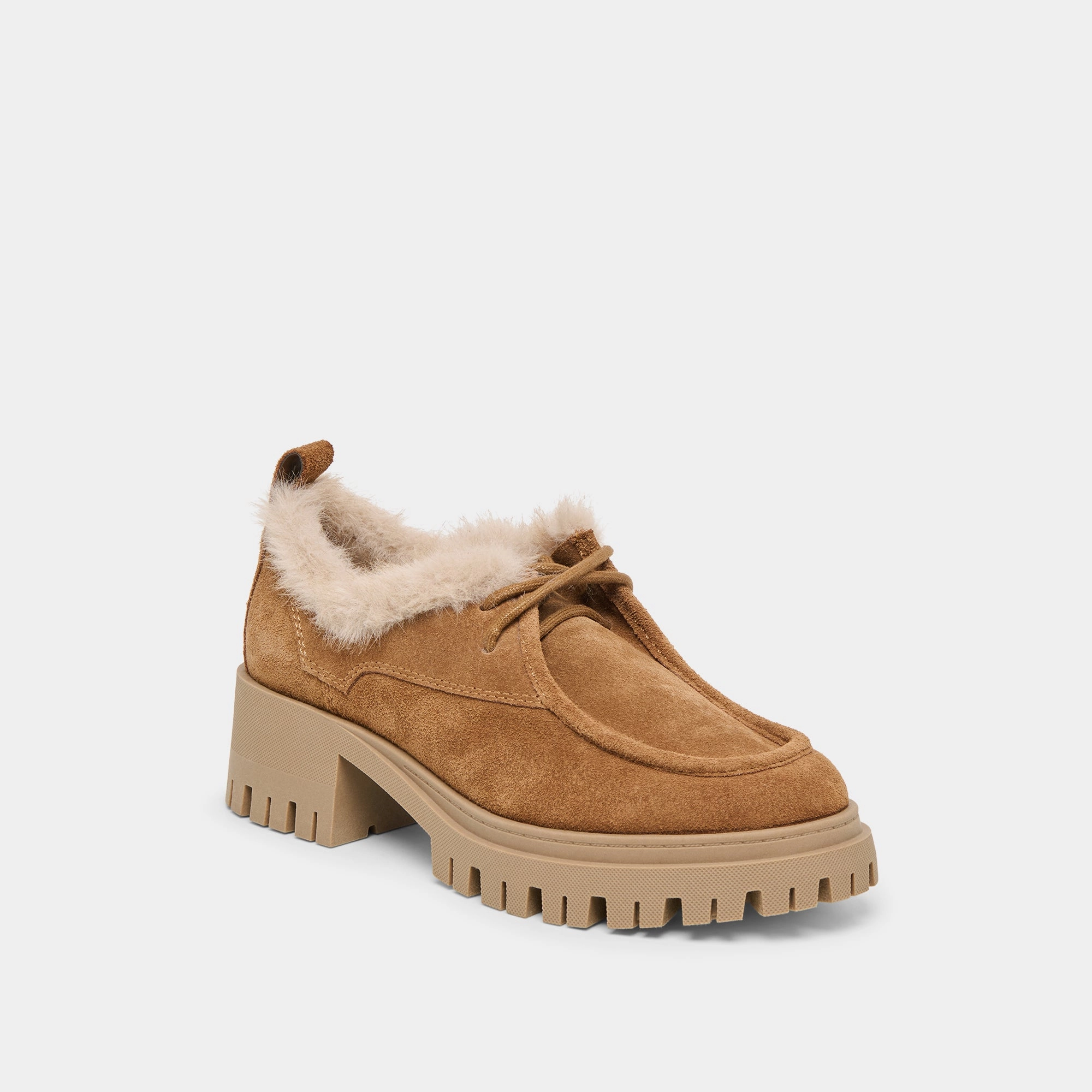 Grace Spark Box Guard MILZA PLUSH LOAFERS LT BROWN SUEDE