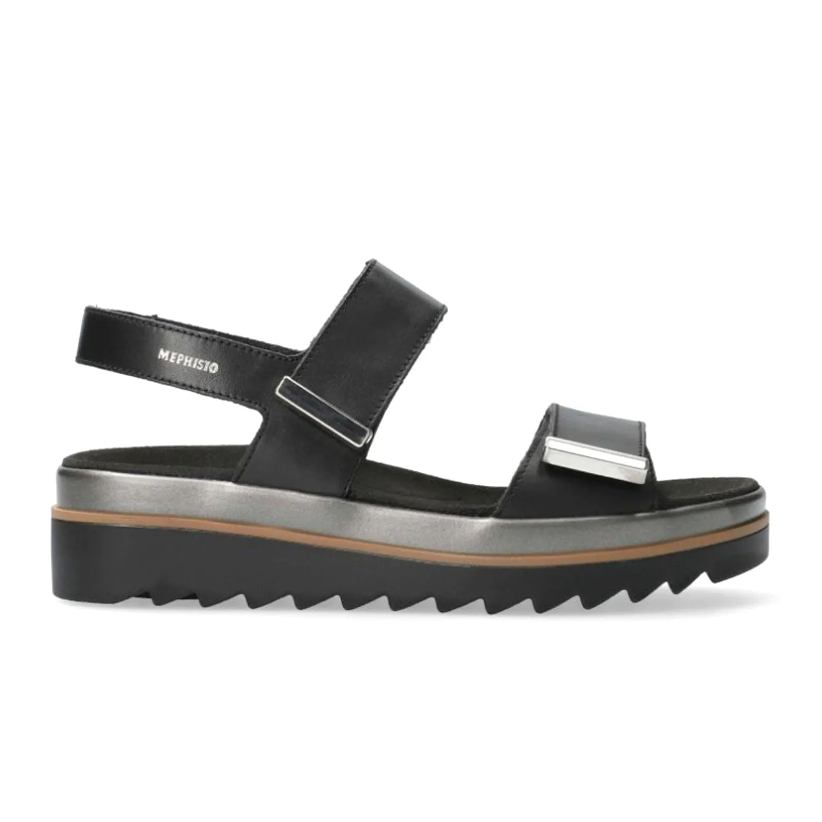 Mephisto Dominica Backstrap Sandal (Women) - Black Softy Elastic Sling Simple Relax Fit