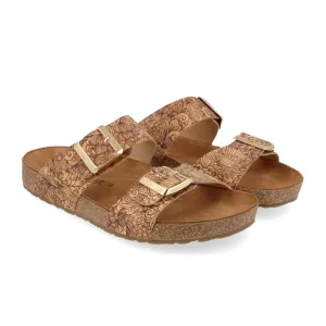 Haflinger Andrea Slide Sandal (Women) - Henna Quick Comfort Fit