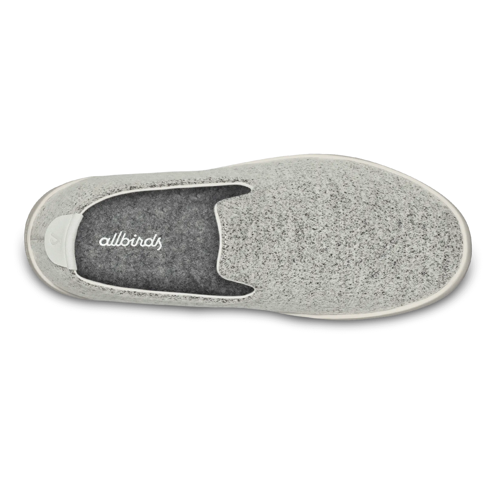 Vibration Dampening Core Reliable Traction Men's Wool Lounger - Dapple Grey (Cream Sole)