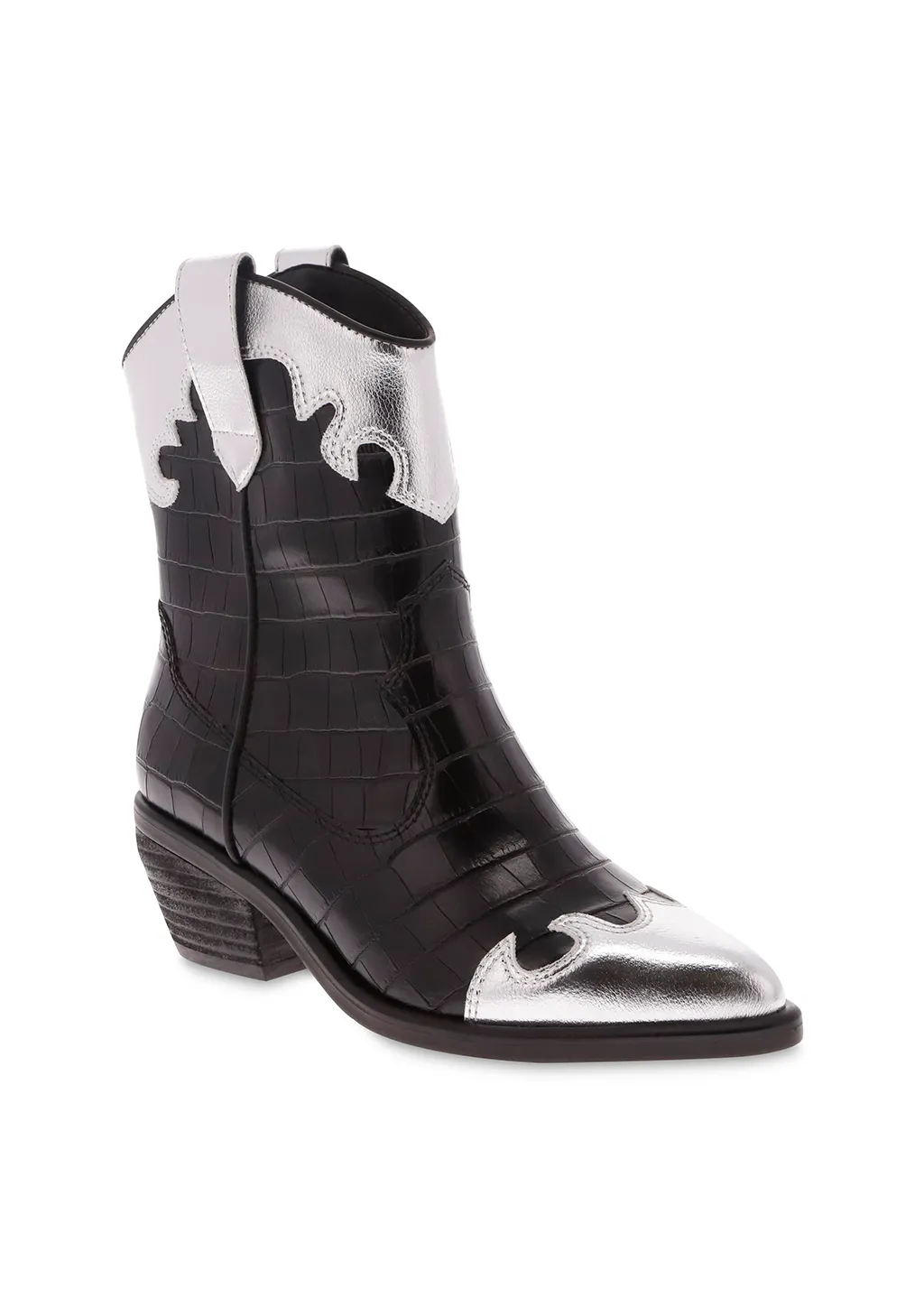 Slip Resistant Sole KAINE - BLACK & SILVER