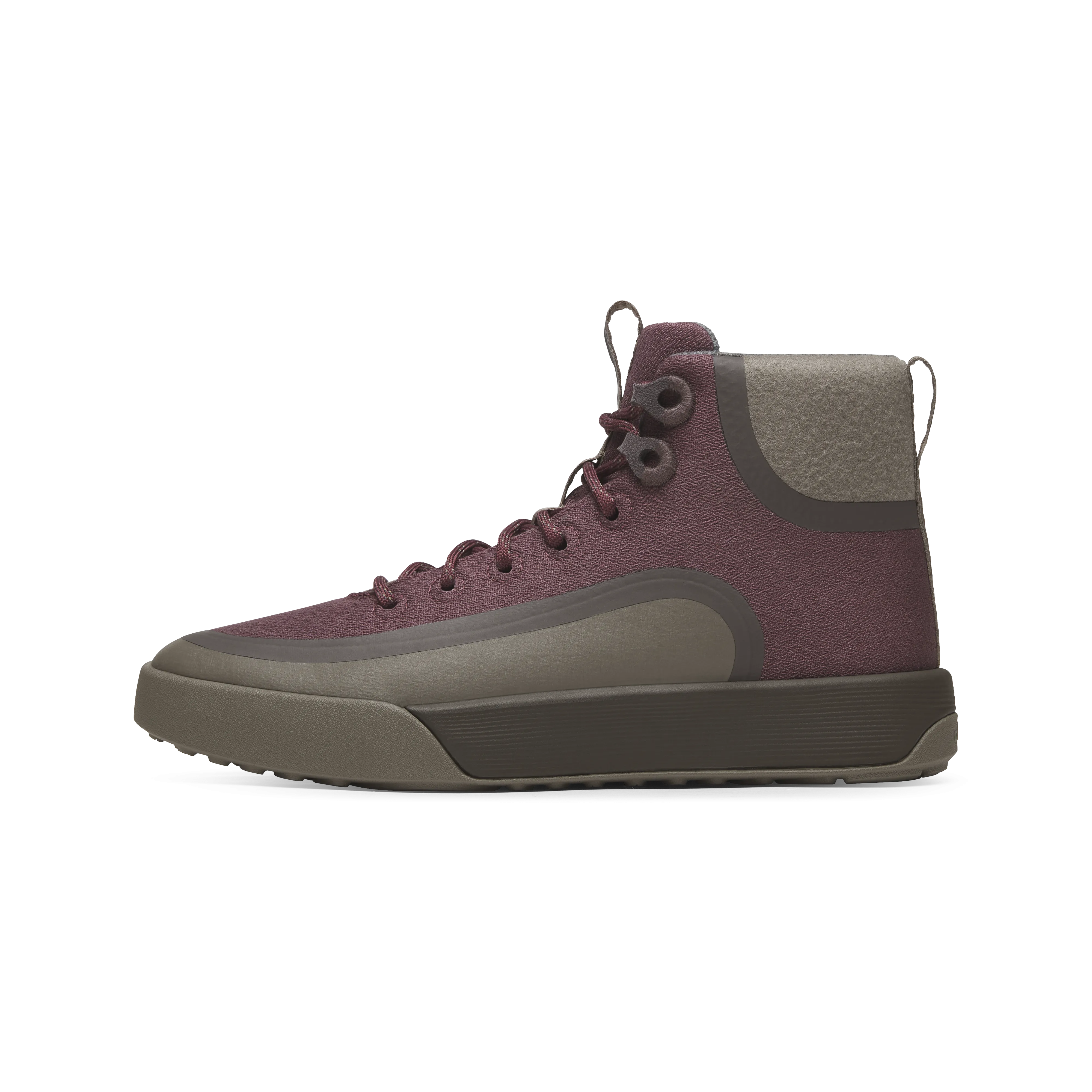 Men's Cruiser Mid Explore - Hazy Burgundy (Rustic Brown Sole) Ultra-soft sole Shock   Dispersion